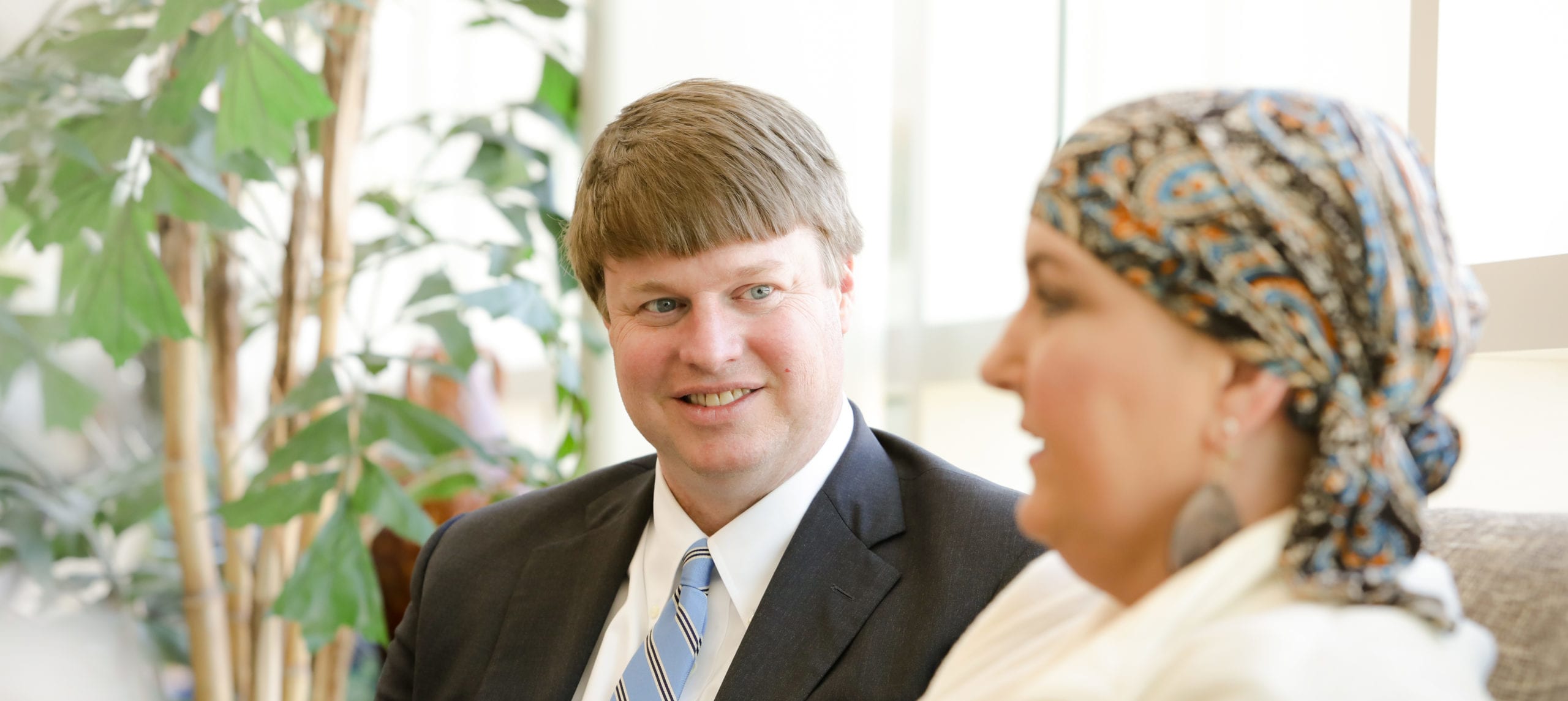 Central Georgia Cancer Care Dr. Sumrall with Patient