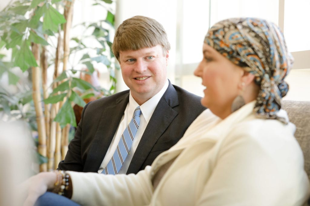 Central Georgia Cancer Care Dr. Sumrall with Patient