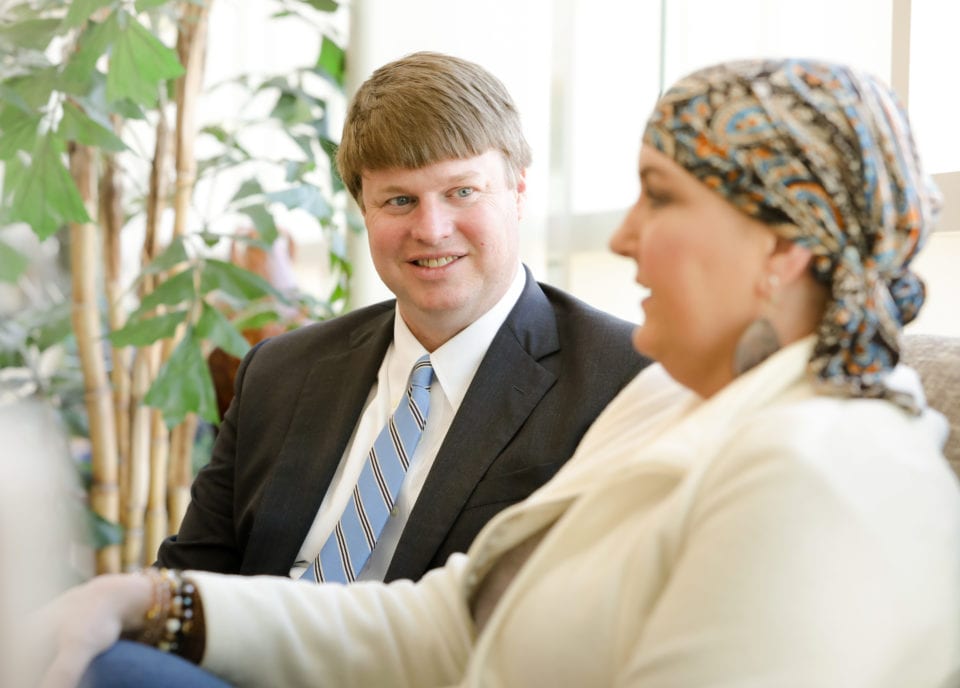 Central Georgia Cancer Care Dr. Sumrall with Patient